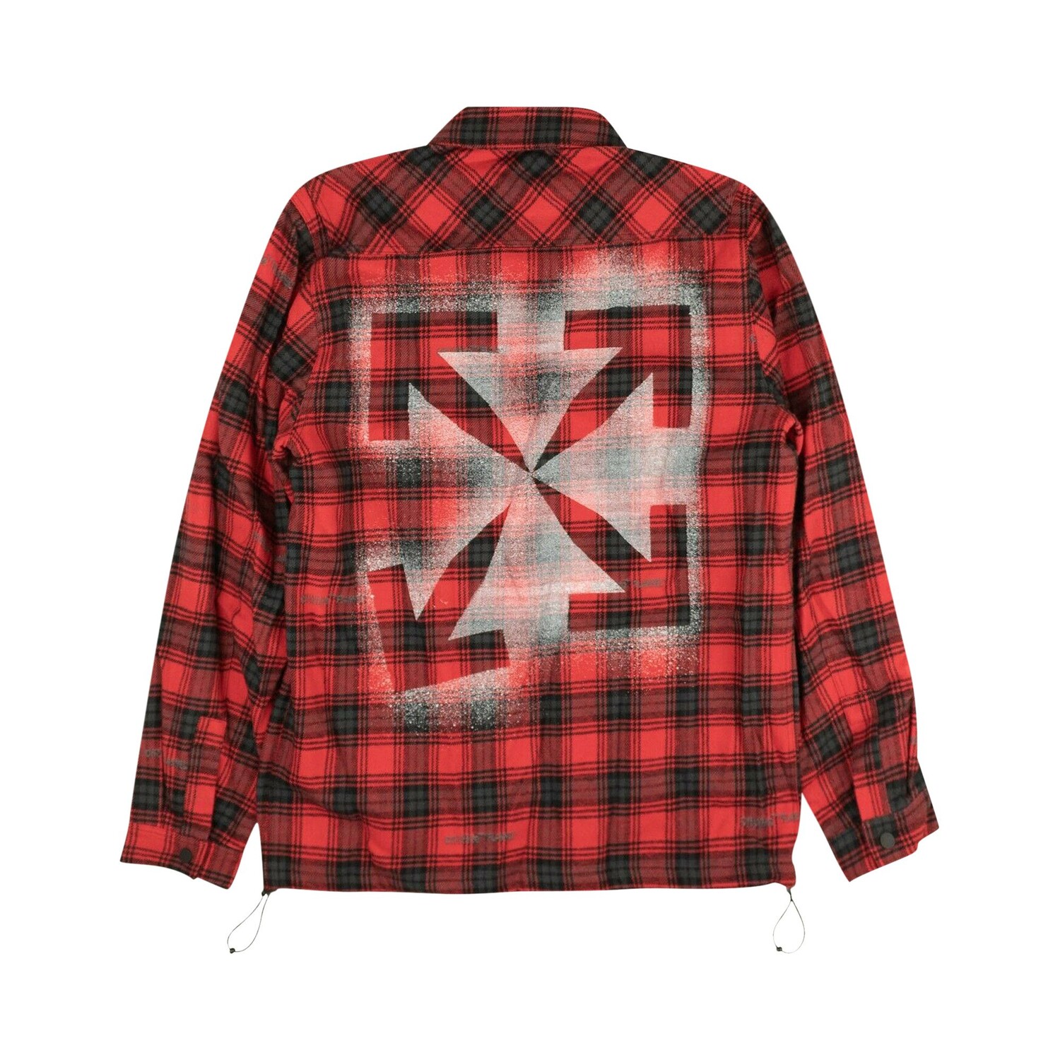 Off-White Тренировочная куртка в клетку Красный — фото 2