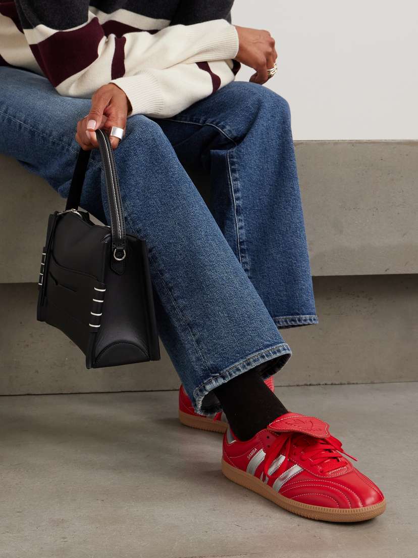 Кроссовки Samba lt из кожи Adidas Originals, красный — фото 2