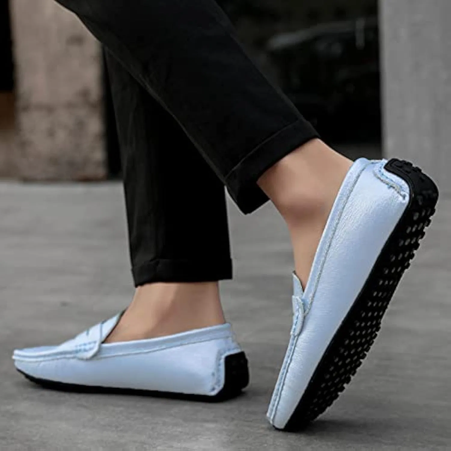 Лоферы мужские из натуральной кожи, Lightblue Zentavi — фото 3