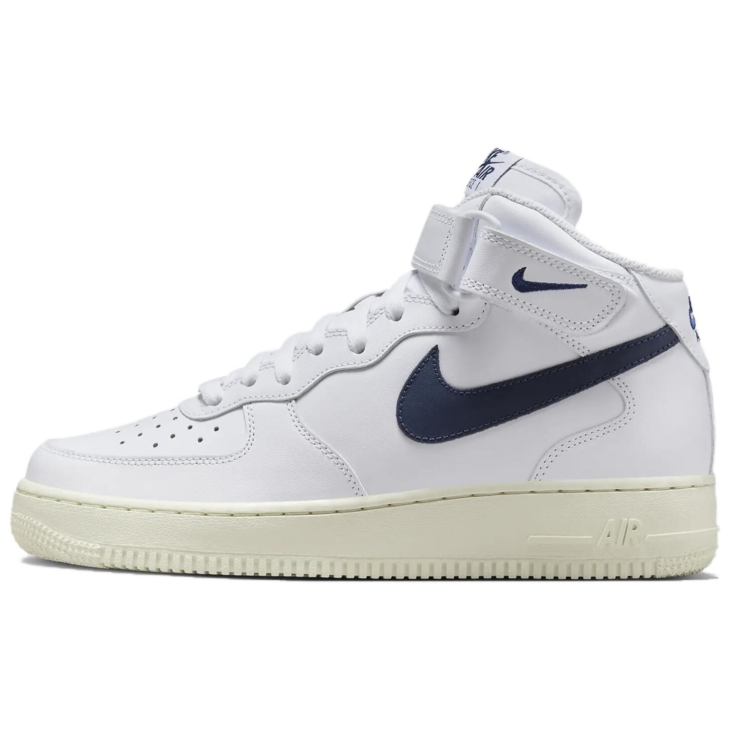 

Баскетбольные кроссовки Air Force 1 женские, среднего размера, белые/синие Nike