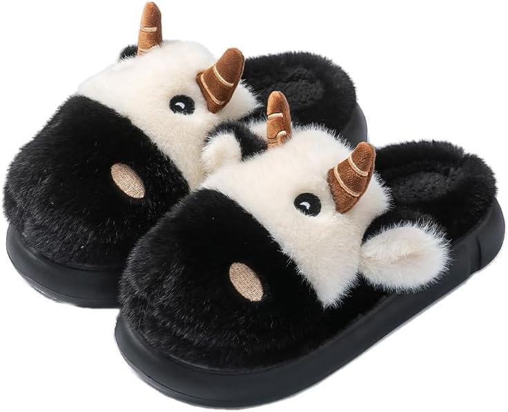 

Меховые сланцы с овечьей подкладкой для женщин и мужчин, теплые зимние тапочки для дома в парном стиле, 2025 Yafirgeer, черный