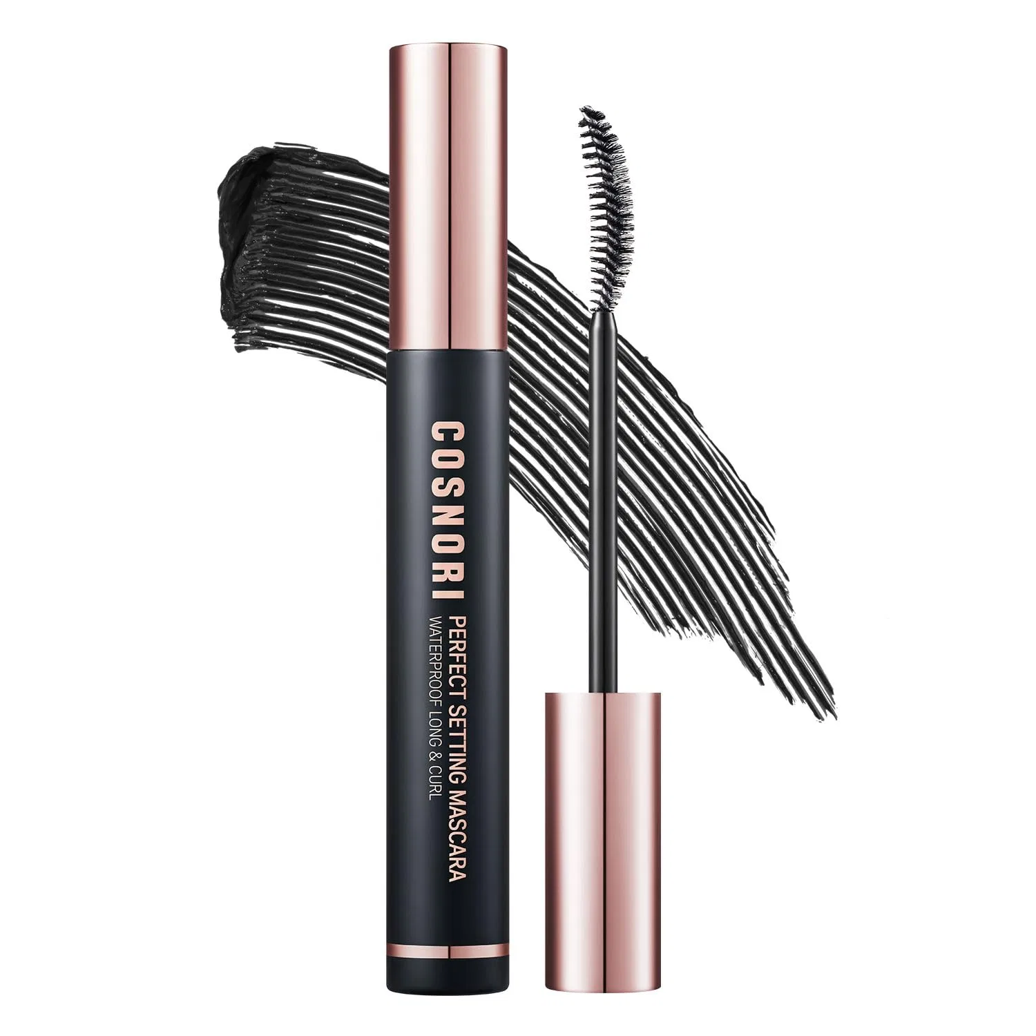 Водостойкая удлиняющая тушь для ресниц «Perfect Setting Waterproof Mascara Long & Curl» от COSNORI Cosnori