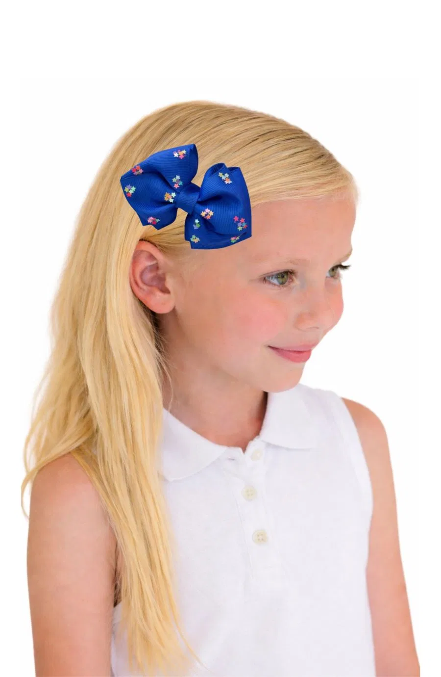 Набор летних бантиков для волос Girls Bits and Bows Little/Big Firecracker Bits & Bows, красный/белый/синий — фото 3