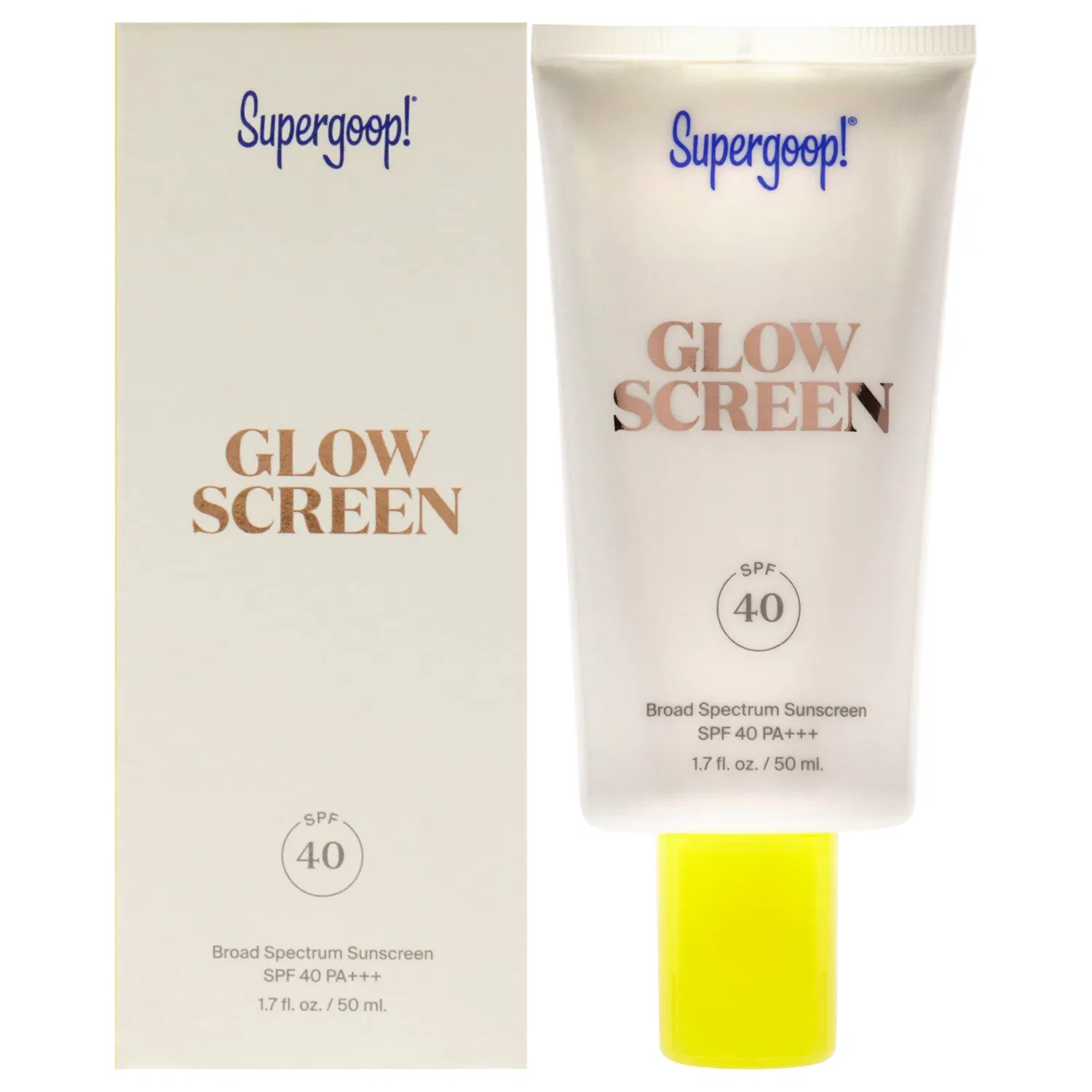Лосьон для тела Glowscreen SPF 40 от Supergoop для женщин - 1,7 унции (48 г), бежевый