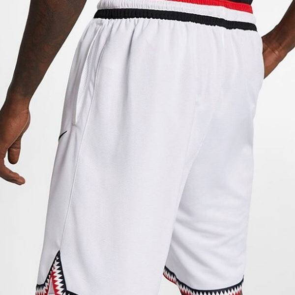 Шорты contrasting colors side sports basketball loose shorts white Nike, белый — фото 3