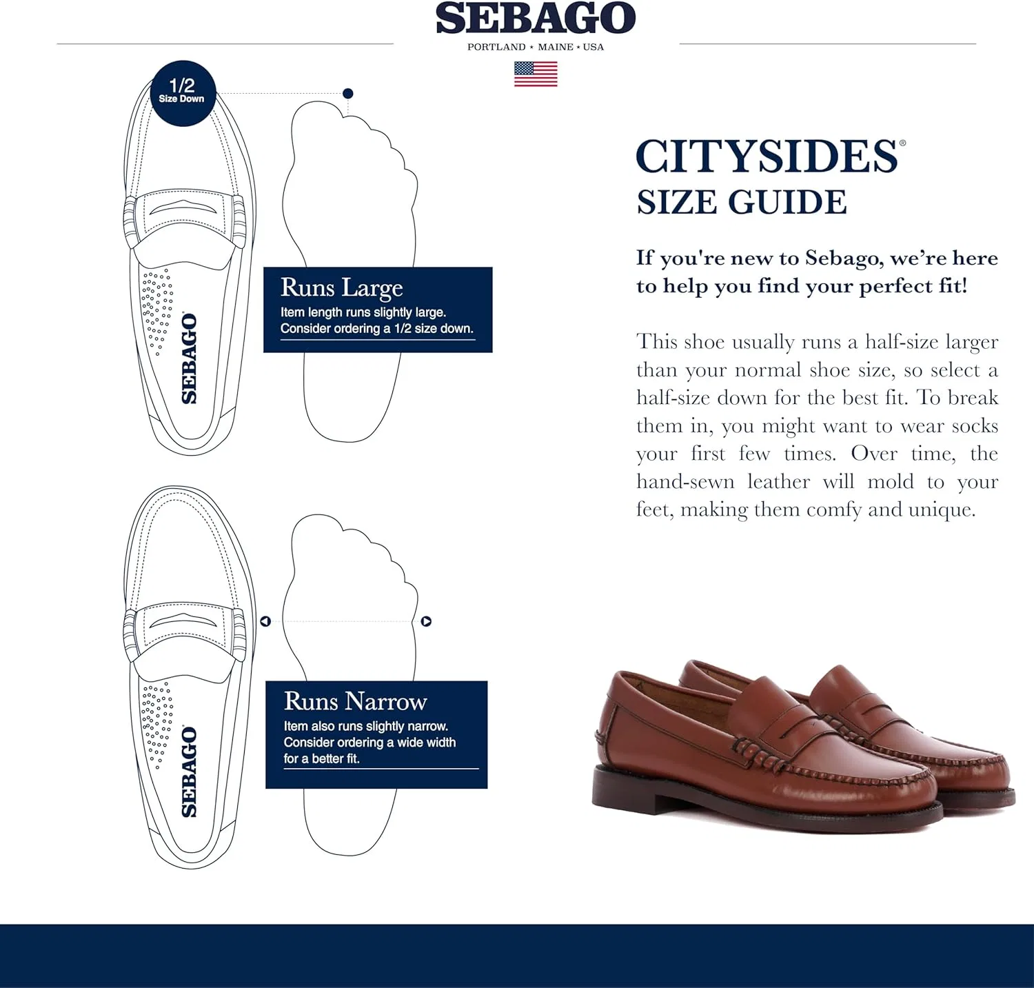 Лоферы мужские Sebago Classic Dan, 900 — фото 3