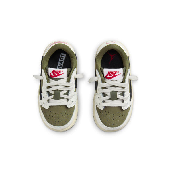 Кроссовки 1 ретро низкие og sp x travis scott Air Jordan, зеленый — фото 4
