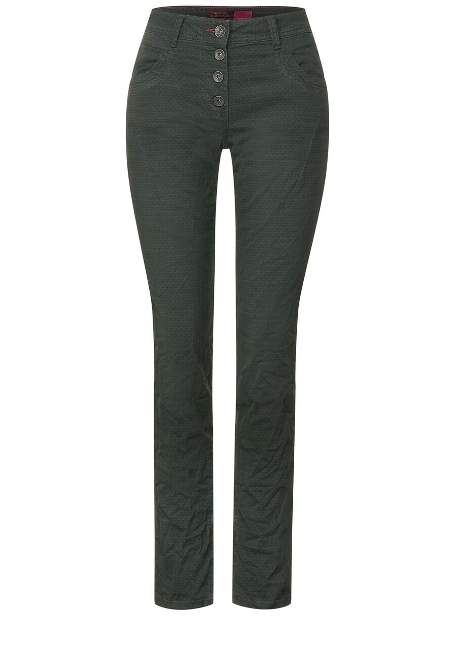 

Тканевые брюки CECIL Regular Pants, темно-зеленый