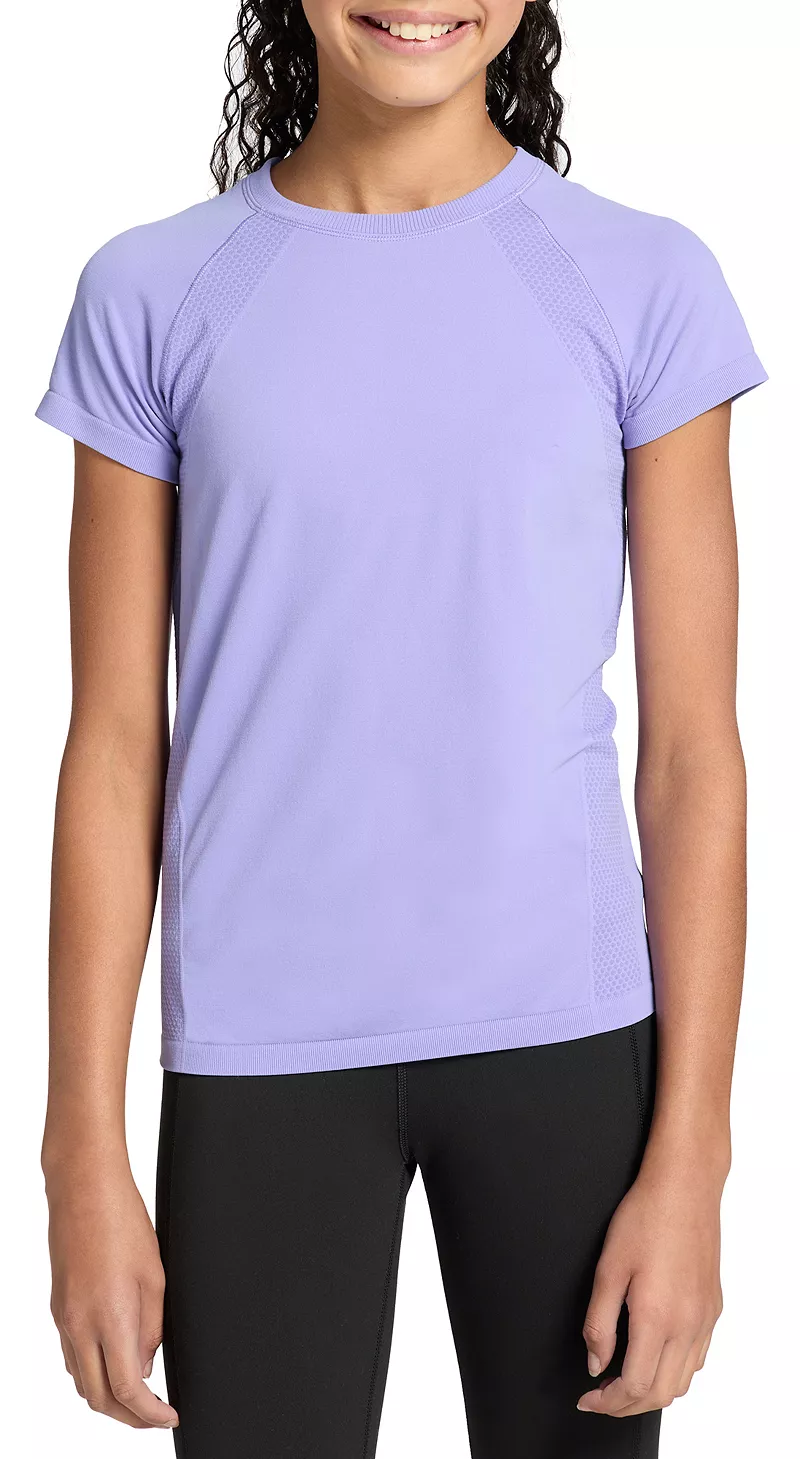 

Бесшовная футболка с короткими рукавами DSG Girls' Movement, цвет Frozen Purple