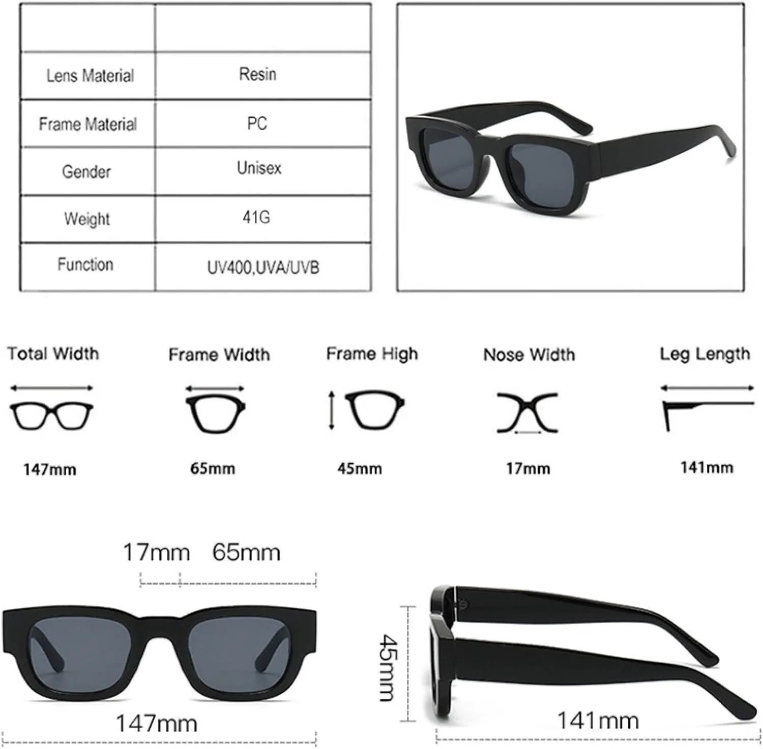 

Популярные модные солнцезащитные очки для женщин в стиле ретро, ​​конфетных цветов, для мужчин в стиле панк, с защитой от УФ-излучения UV400 HHZZYVY, Black Gray
