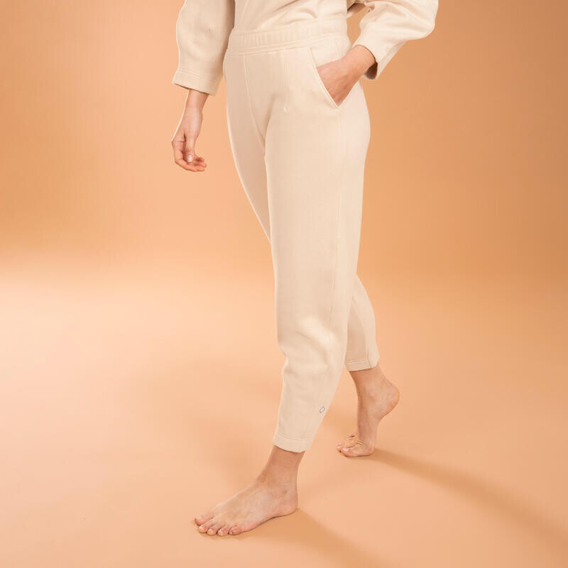

Мягкие теплые бежевые брюки для йоги морковного цвета KIMJALY, цвет beige