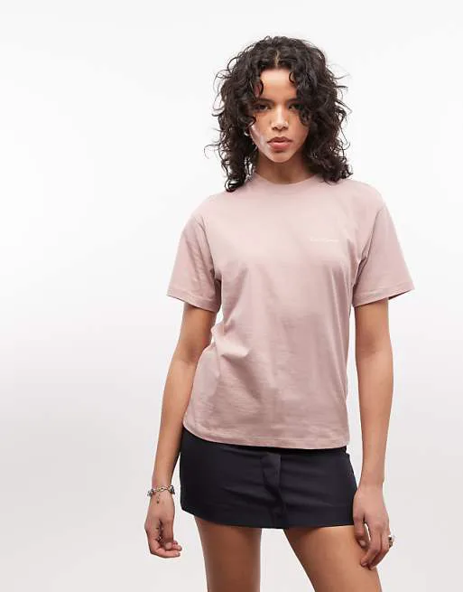 

Розовая футболка с вышивкой Carhartt WIP, Розовый, Розовая футболка с вышивкой Carhartt WIP