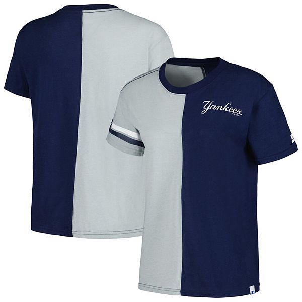 

Женская футболка New York Yankees Power Move в сине-сером цвете Starter
