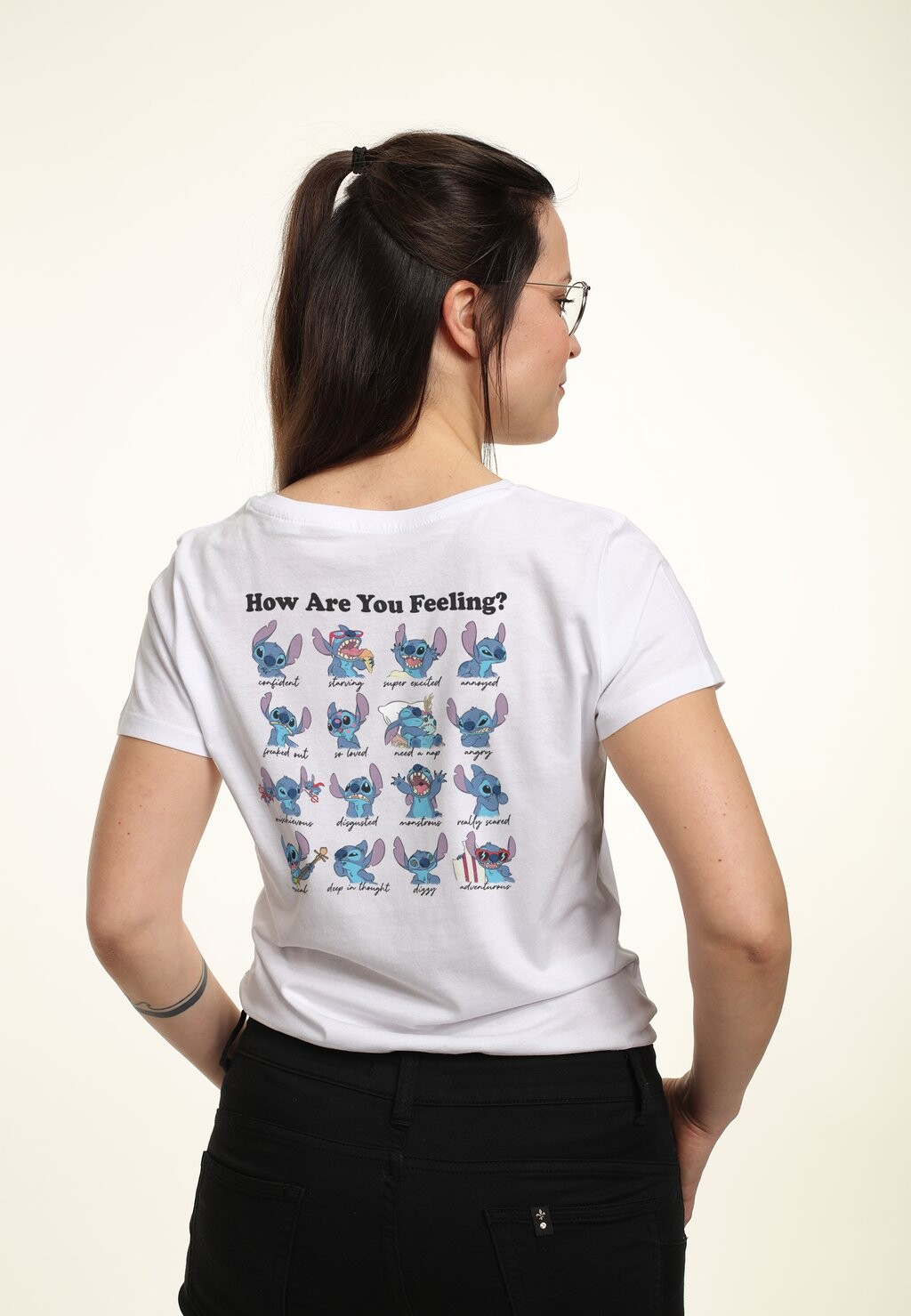 

Футболка с принтом Disney Lilo & Stitch Stitch Moods Disney, белый