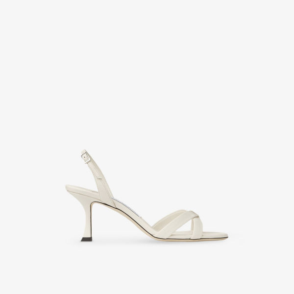 Босоножки замшевые Jimmy Choo Elsy 70, светло-кофейный