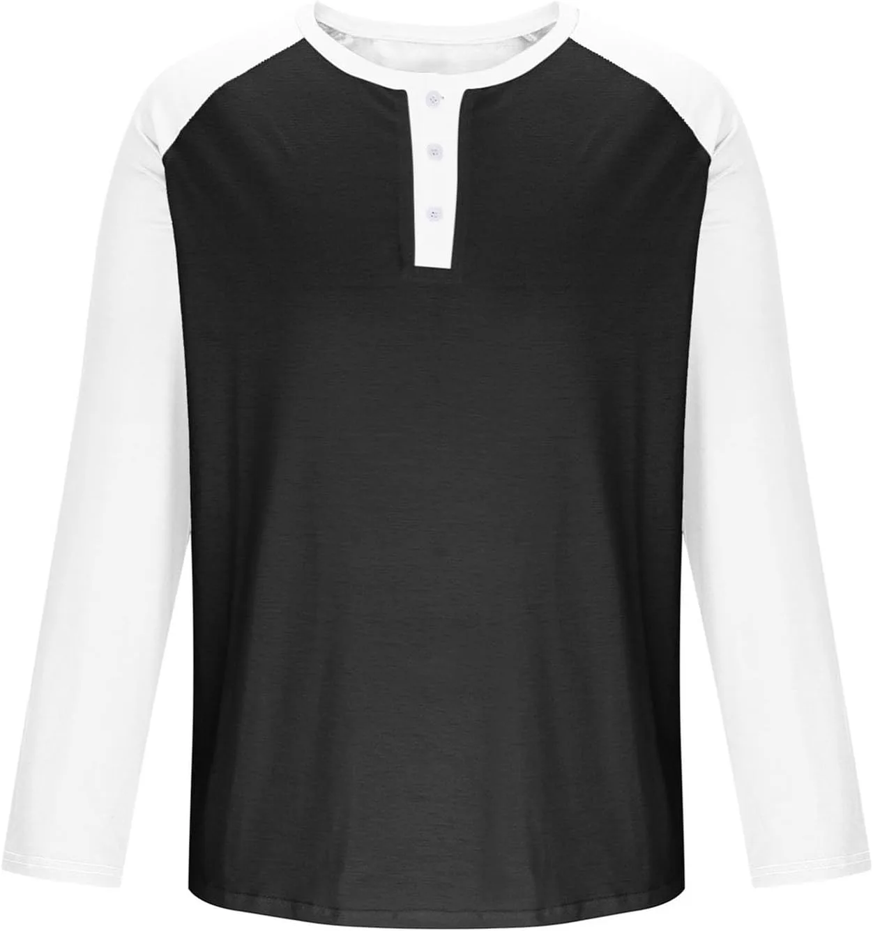 Мужская бейсболка Henley с рукавом 3/4, хлопковая футболка для тренировок — фото 2