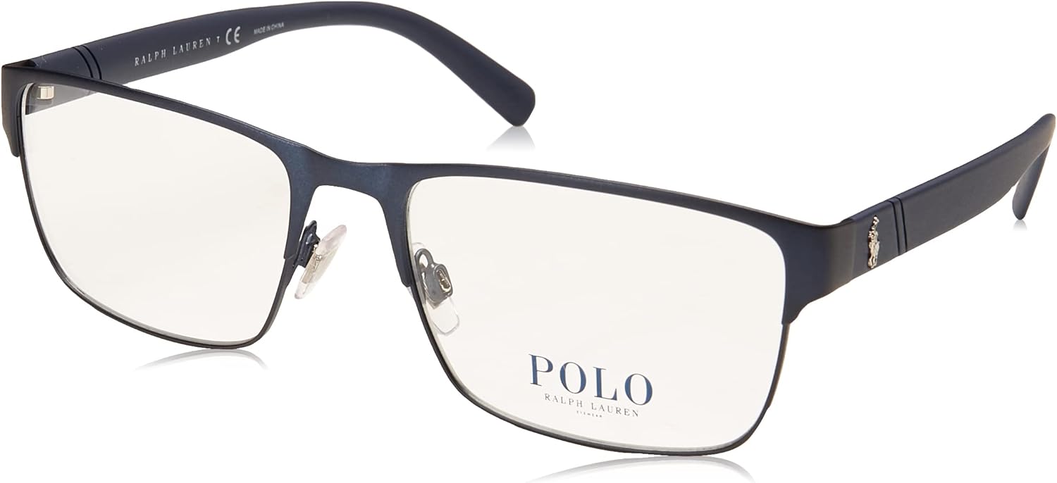 

POLO RALPH LAUREN мужские Ph1175 прямоугольные оправы для очков, Matte Navy Blue/Demo Lens