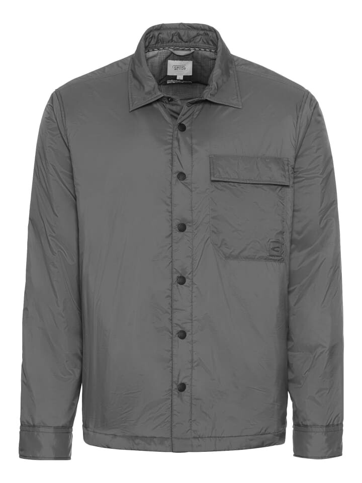 

Переходная куртка Camel Active Overshirt mit Druckknöpfe, серый