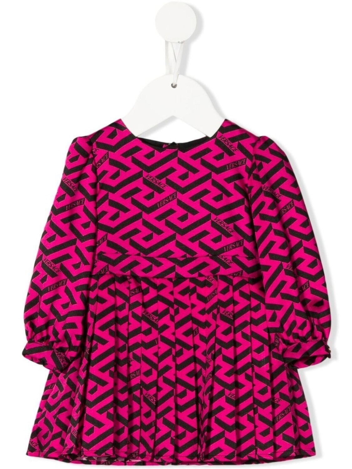 

Versace Kids платье с монограммой, черный