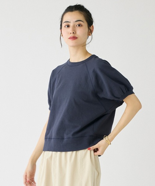 

Футболка с пышными рукавами I.T.'S international, угольно-серый