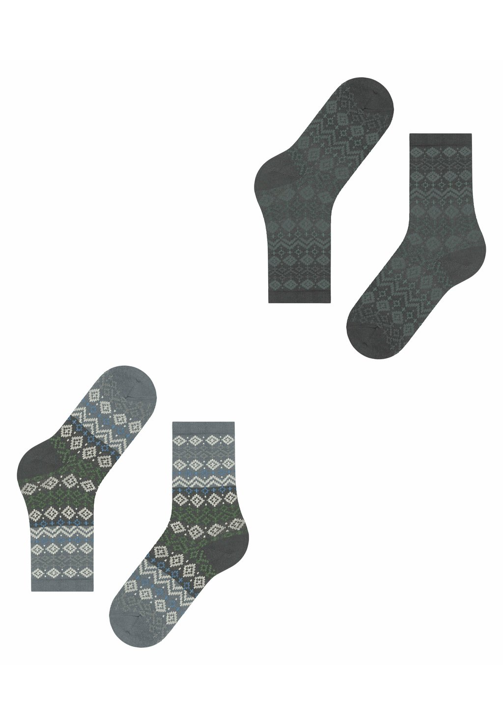 

Носки FAIR ISLE 2-PACK Esprit, темно-серый
