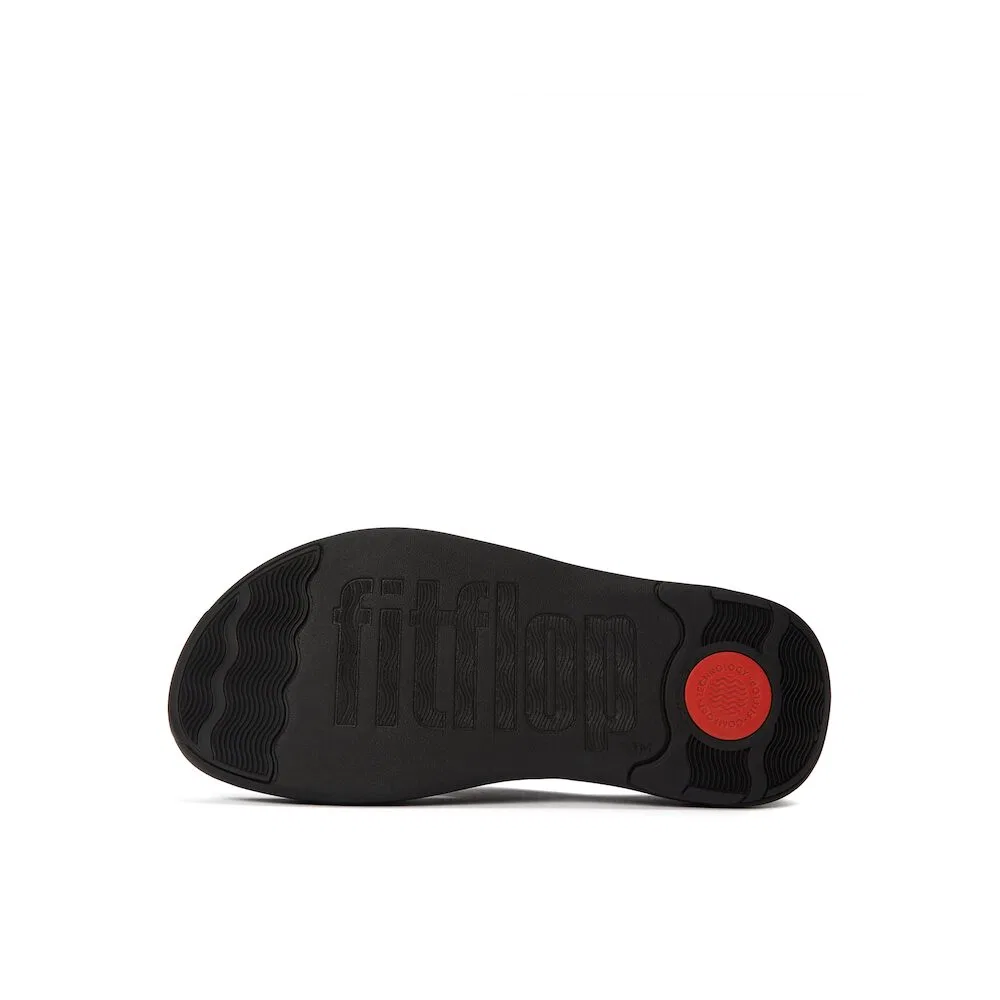 Мужские чёрные вьетнамки Fitflop F-Mode Go Stripe Webbing Toe Post — фото 4
