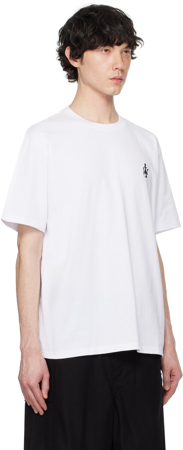 

Футболка с логотипом якоря JW Anderson, белый