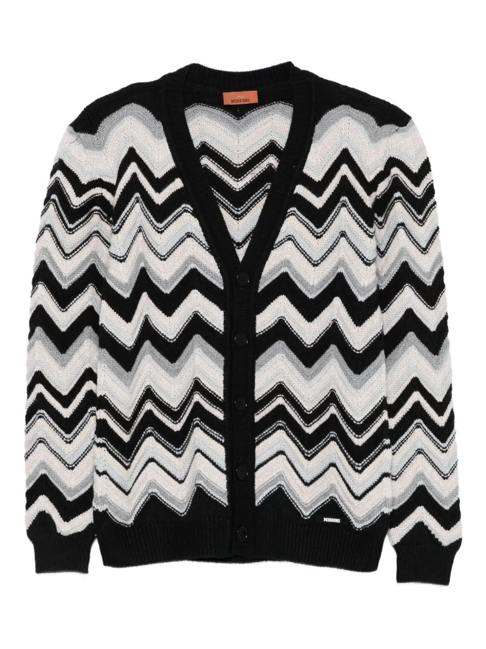

Кардиган с узором «зигзаг» Missoni Kids, черный