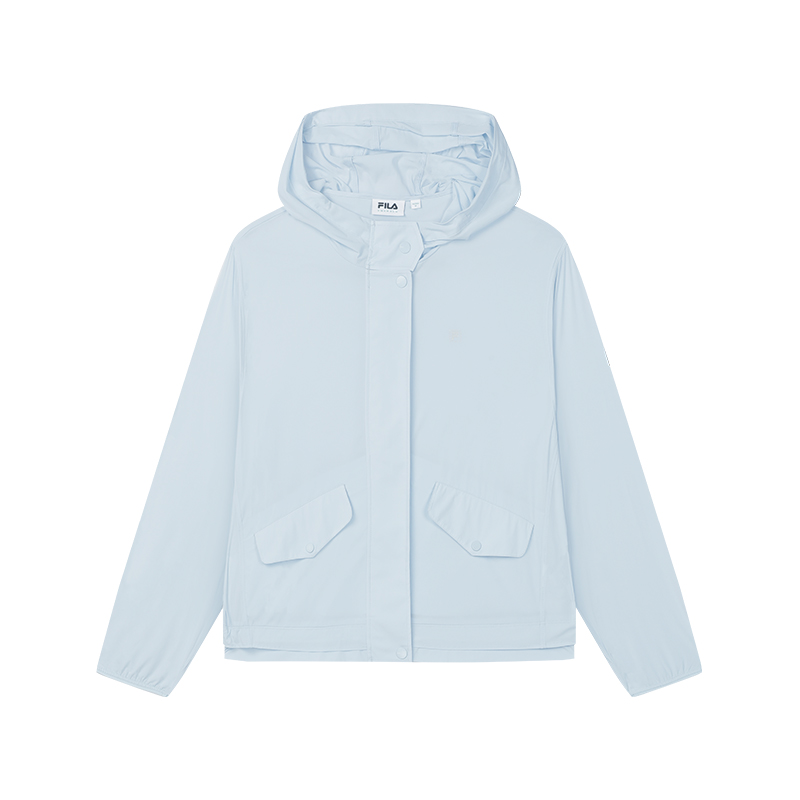 

Куртка женская светлая бело-голубая FILA