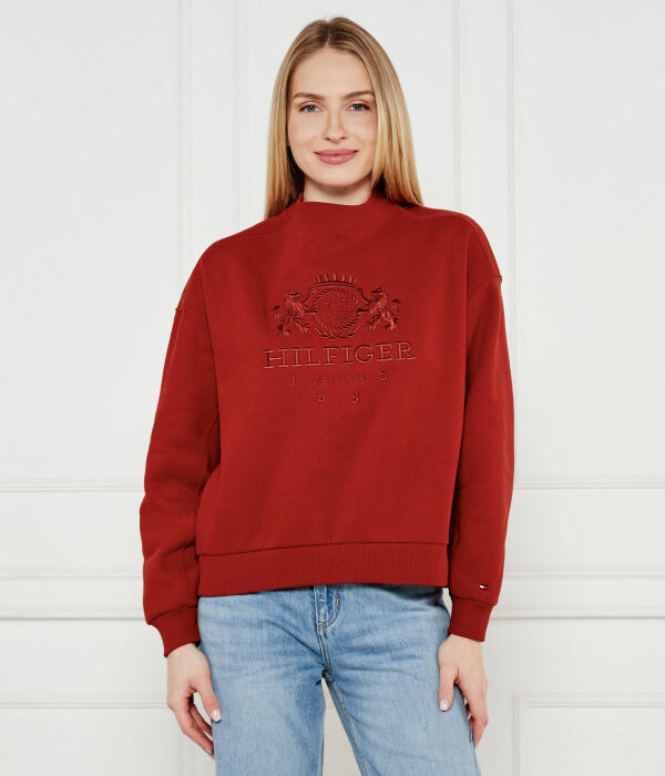 

Университетский свитер Regular fit Tommy Hilfiger, красный