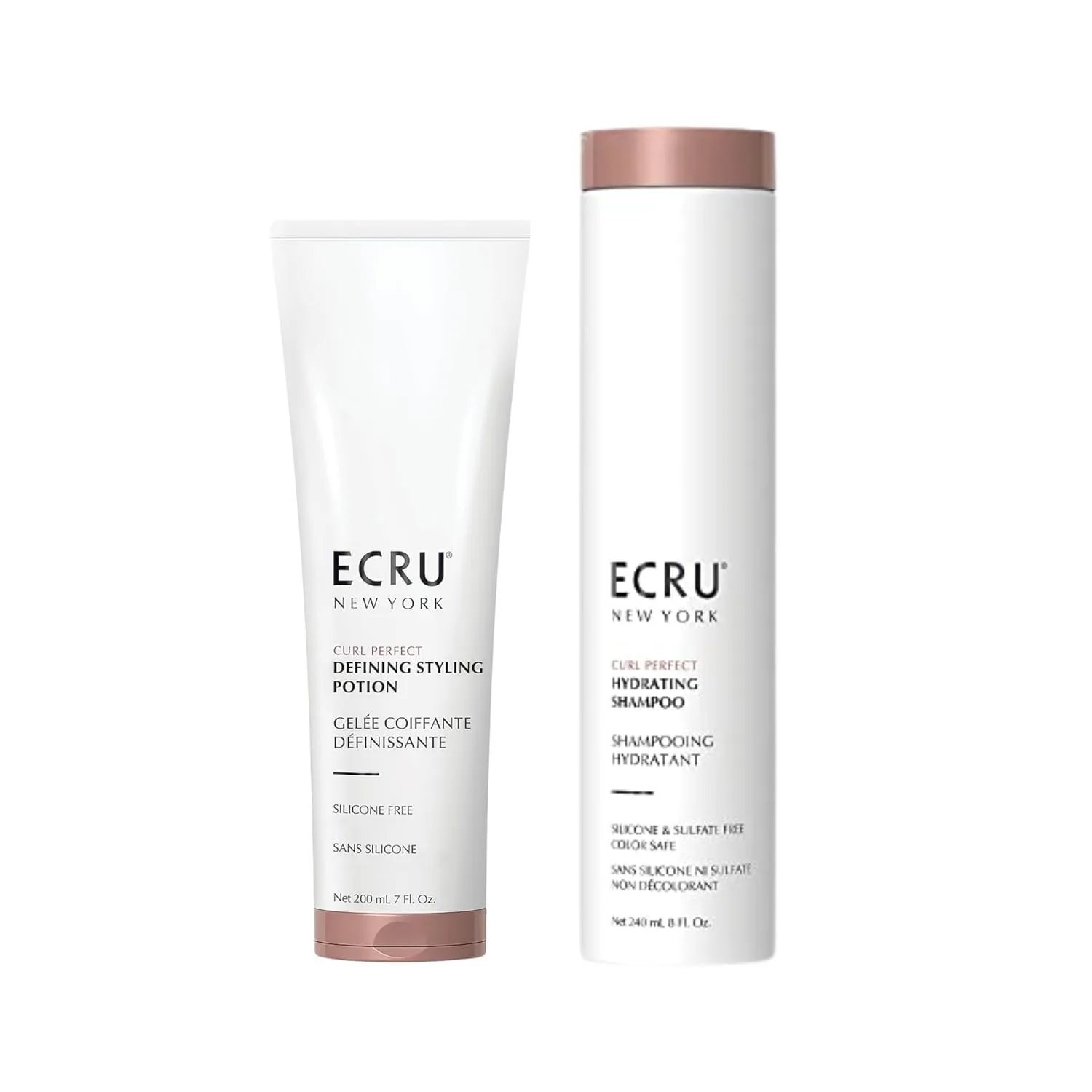 Набор ECRU Defining Styling Potion + Hydrating Shampoo (227 мл), по 1 флакону каждого средства.