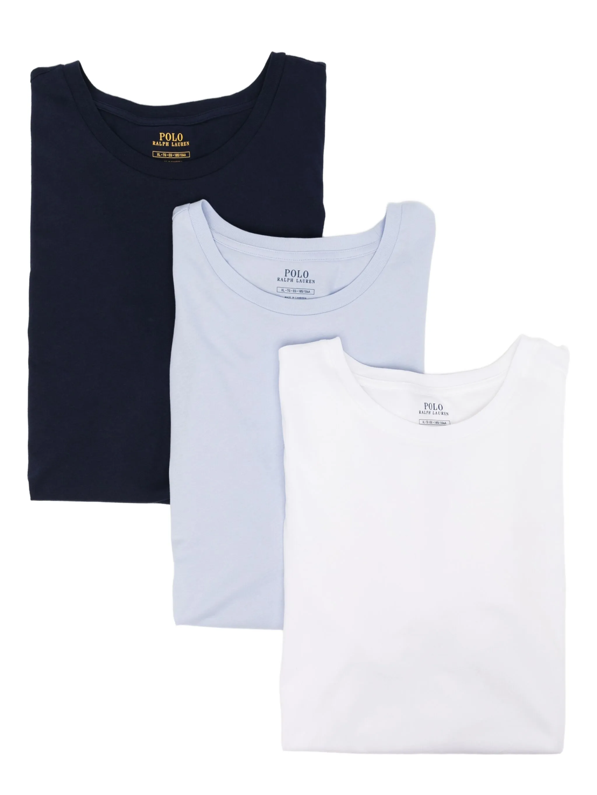 

Комплект из трех футболок с круглым вырезом Polo Ralph Lauren, белый