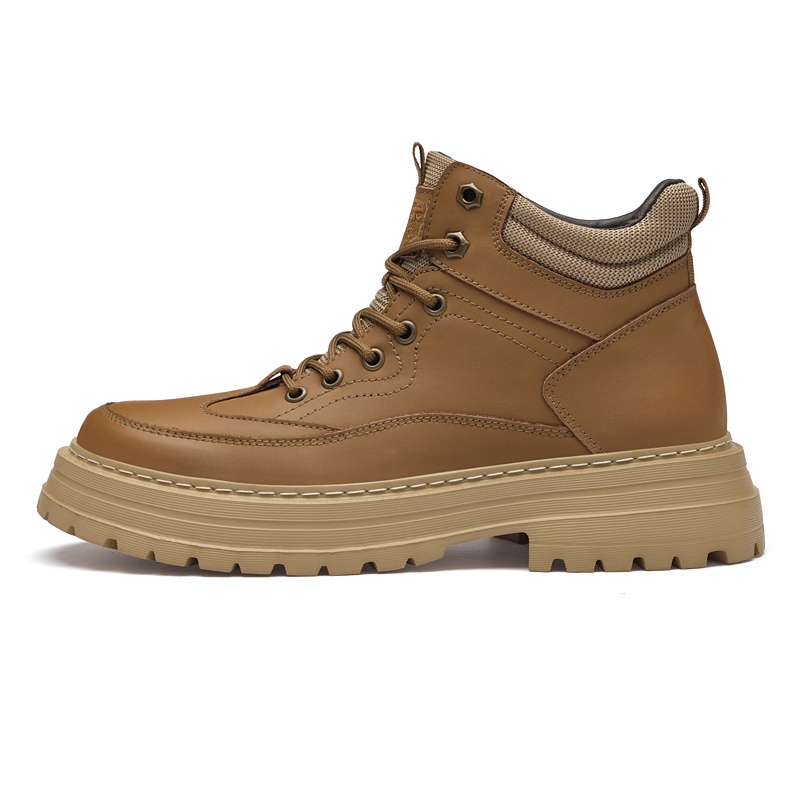 

LAORENTOU Короткие мартинсы мужские хаки, цвет Khaki