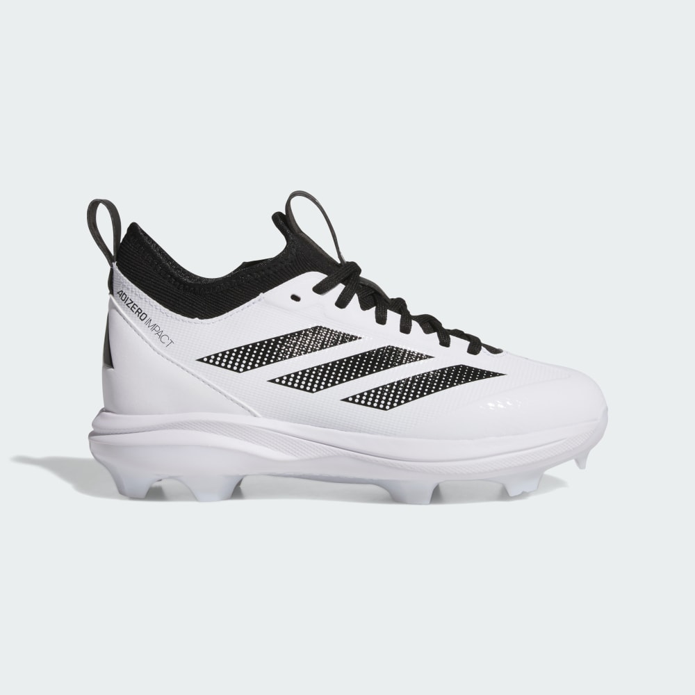 

Бутсы Adidas Adizero Impact 2.0 TPU baseball Cleats Kids, цвет Cloud White/Core Black/Core Black