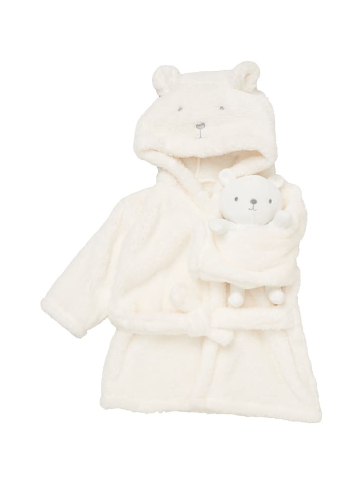 

Rock a Bye Baby Boutique Белый халат с изображением медведя