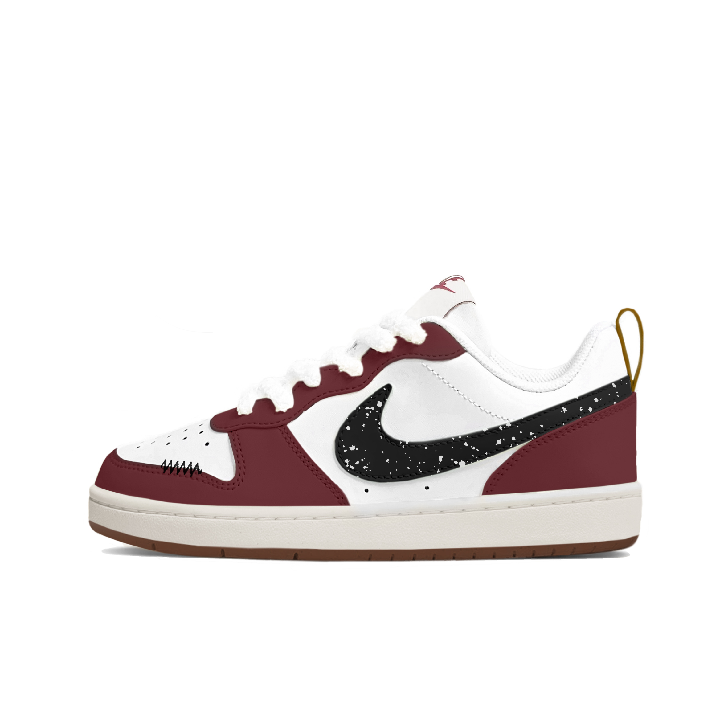 

Детские скейтерские кроссовки Court Borough для младших школьников Nike, белый/красный