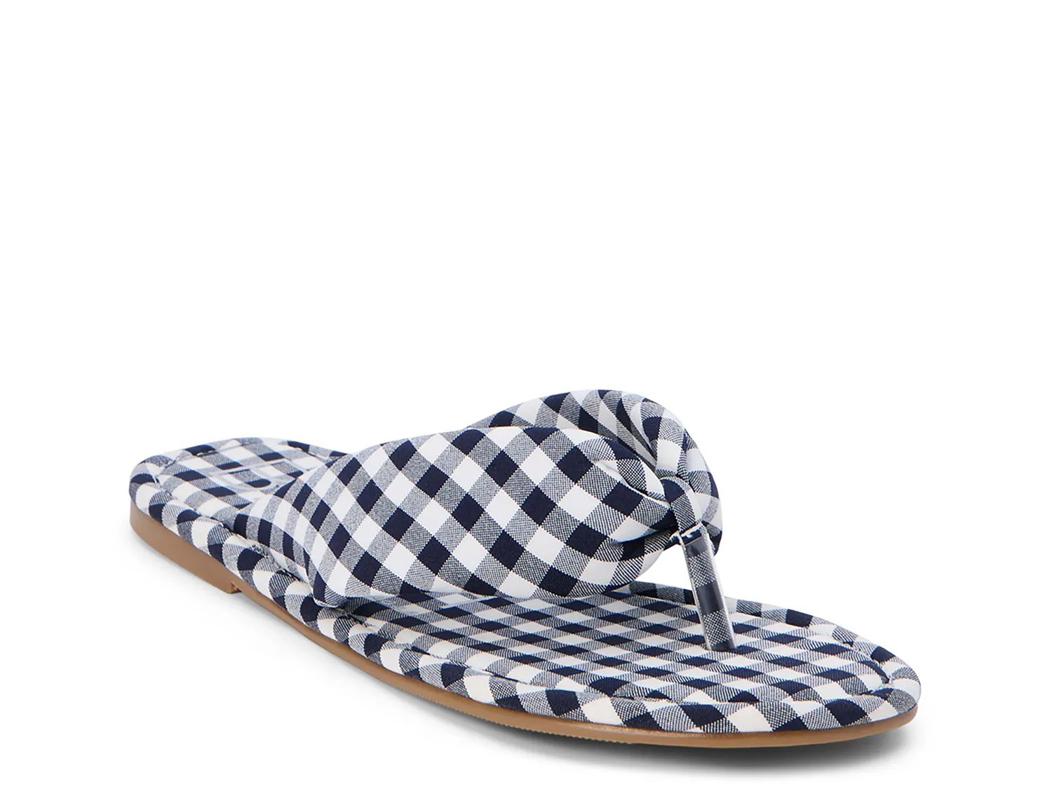 Сандалии Beach by Matisse Gidget Flip Flop, Navy Gingham Print