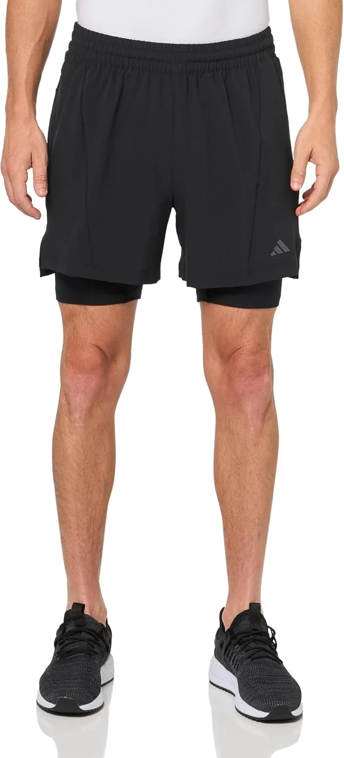 

Adidas мужские шорты для тренировок и йоги 2 в 1