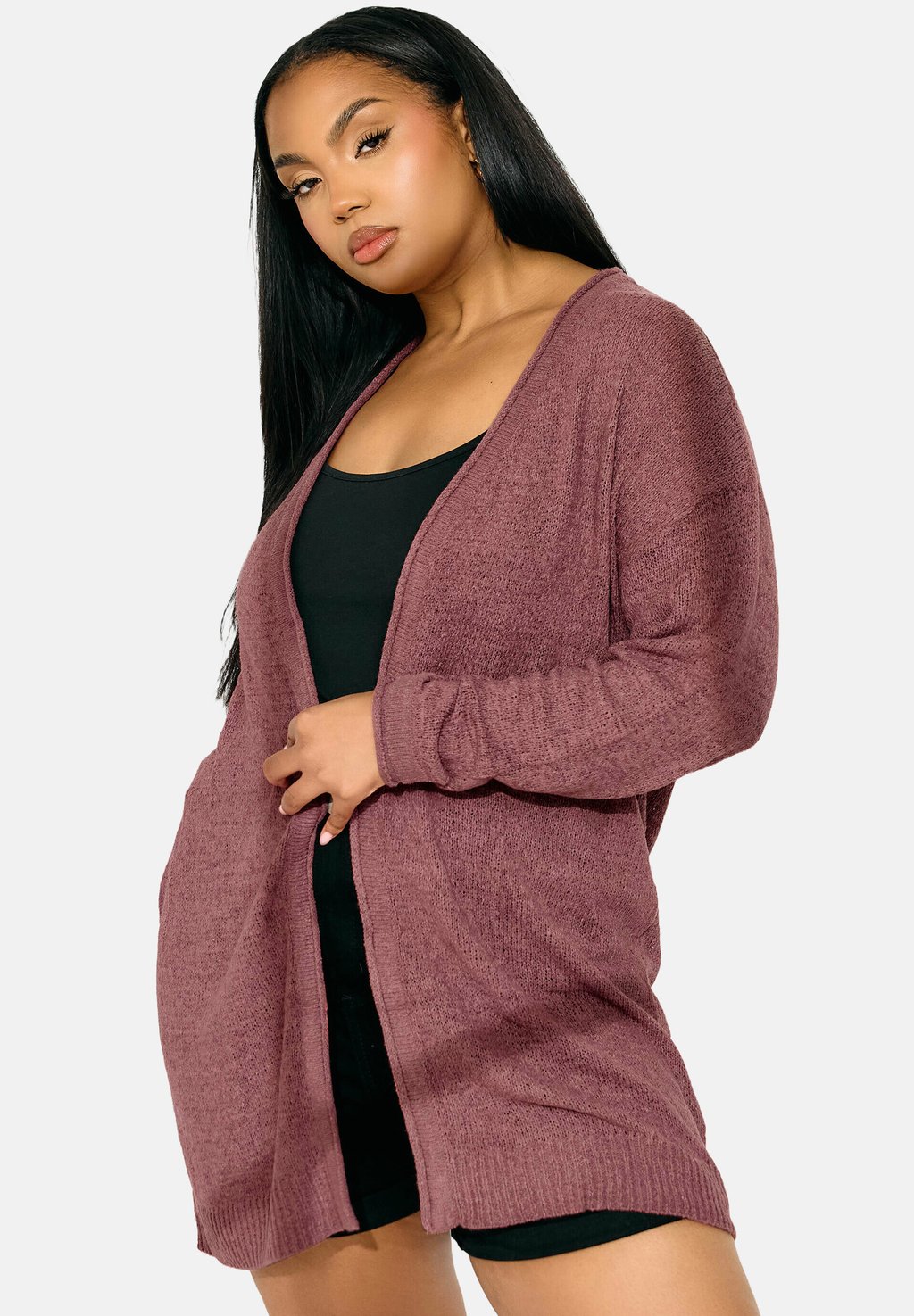 

Кардиган TAPE MIDI Yours Clothing, лиловый