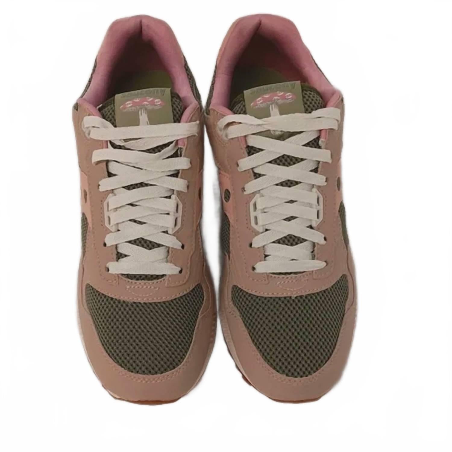 Женские кроссовки Shadow 5000 Mushroom низкие в бежево-оливковом цвете SAUCONY — фото 2