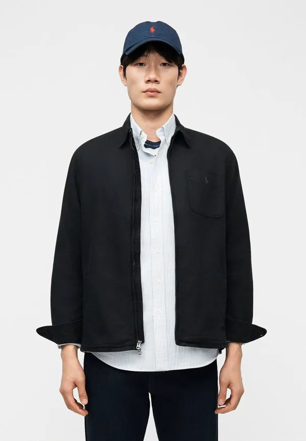 Тканая спортивная рубашка, куртка для межсезонья Polo Ralph Lauren, Black