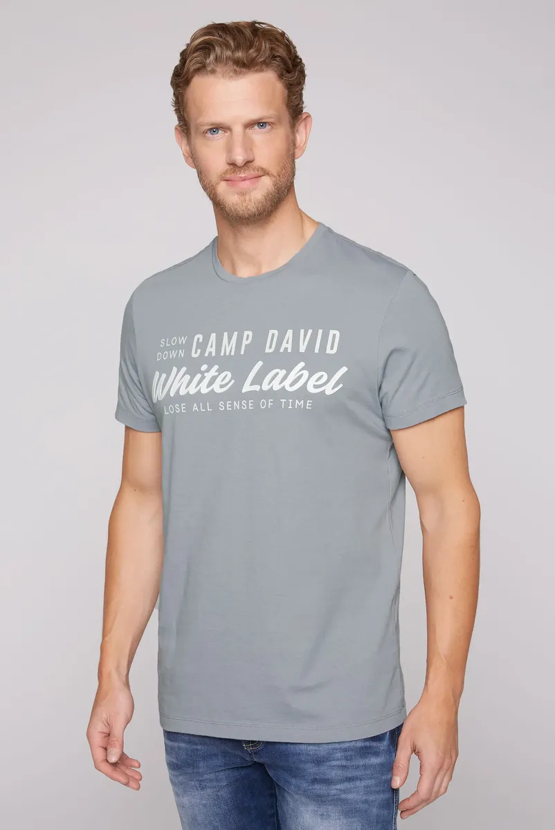 

Рубашка CAMP DAVID с круглым вырезом, хлопок, цвет Sleet