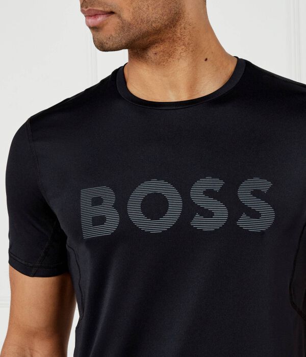 Футболка футболка активная Slim fit Boss Green, черный — фото 4