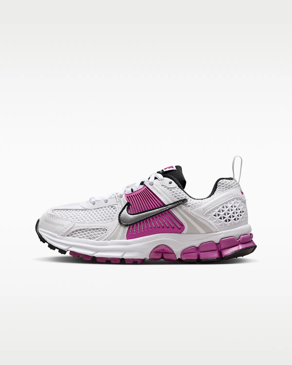 Детские кроссовки с отражающими элементами Nike Vomero 5, White/Pure Platinum/Hot Fuchsia/Metallic Platinum