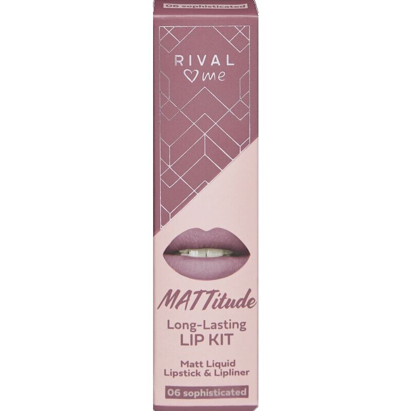 

MATtitude Lip Kit 06 изысканный RIVAL loves me, 1 шт.