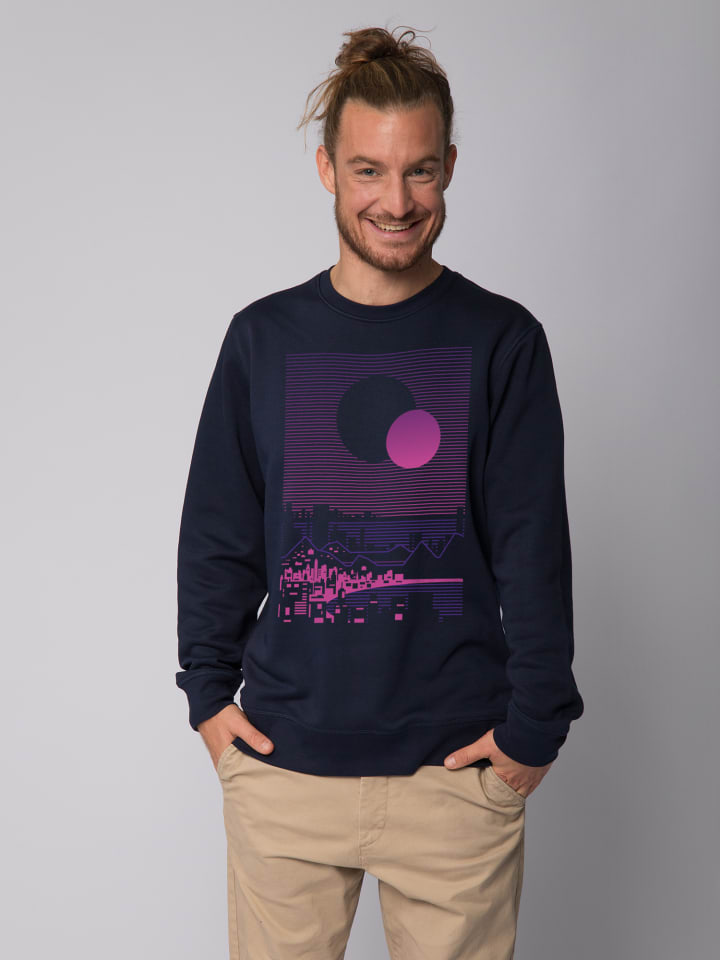 

Толстовка wat Apparel Sun and Moon Skyline, темно-синий