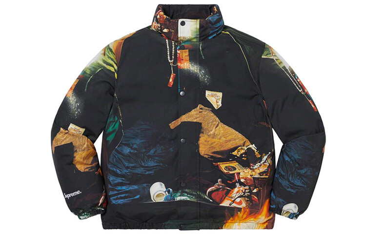 SS21 Пуховик унисекс многоцветный Supreme, цвет Multicolor — фото 3