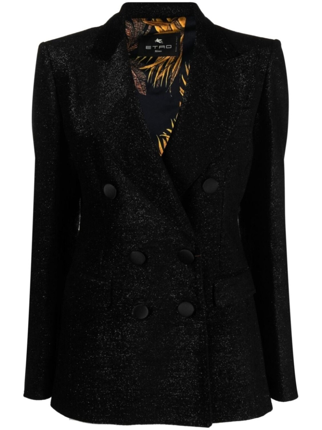 

ETRO двубортный блейзер, черный