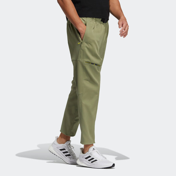 Спортивные штаны Men's adidas Th Qckdraw Pnt Running Training Woven Lacing Sports Pants/Trousers/Joggers Olive, зеленый — фото 4