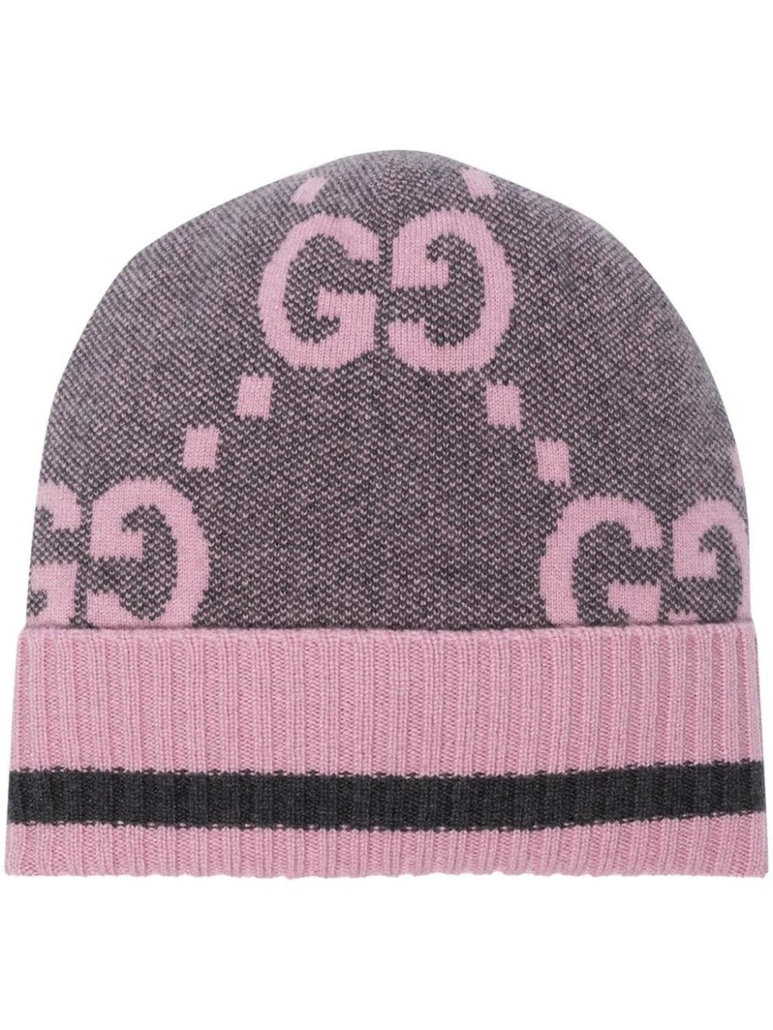 

Gucci кашемировая шапка бини с логотипом GG, розовый